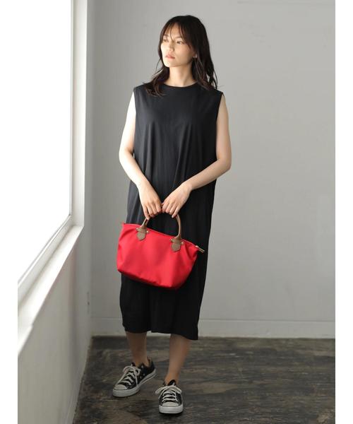 AMERICAN HOLIC(アメリカンホリック)の「・バックボリュームノースリワンピース(ワンピース・レディース・ブラック/ブルーグリーン/ダークベージュ・FREE)」の12枚目の写真