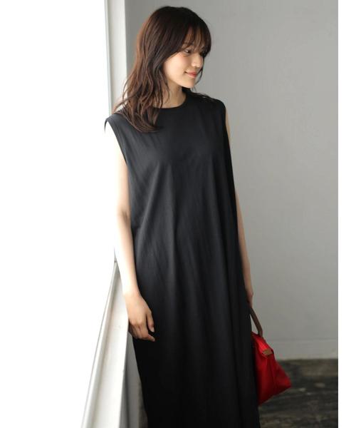 AMERICAN HOLIC(アメリカンホリック)の「・バックボリュームノースリワンピース(ワンピース・レディース・ブラック/ブルーグリーン/ダークベージュ・FREE)」の13枚目の写真