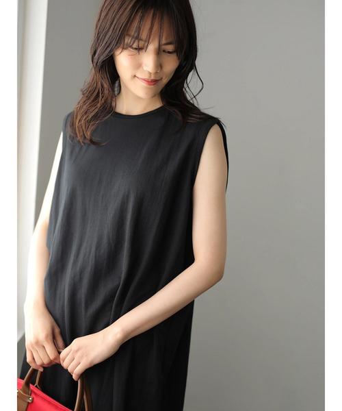 AMERICAN HOLIC(アメリカンホリック)の「・バックボリュームノースリワンピース(ワンピース・レディース・ブラック/ブルーグリーン/ダークベージュ・FREE)」の15枚目の写真