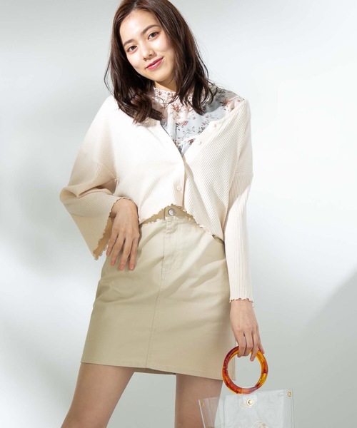 WEGO(ウィゴー)の「WEGO/デイリー起毛ツイルタイトミニスカート(スカート・レディース・ブラック/パープル/カーキ/ベージュ/ブラウン/ナチュラル/ワイン/ダークグリーン・SMALL/MEDIUM/X-SMALL/LARGE)」の5枚目の写真