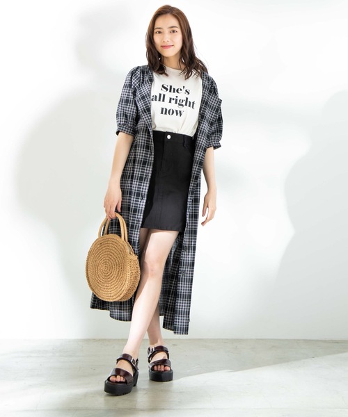 WEGO(ウィゴー)の「WEGO/デイリー起毛ツイルタイトミニスカート(スカート・レディース・ブラック/パープル/カーキ/ベージュ/ブラウン/ナチュラル/ワイン/ダークグリーン・SMALL/MEDIUM/X-SMALL/LARGE)」の20枚目の写真