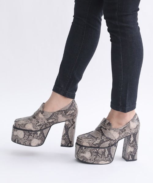 attagirl（アタガール）の「厚底バルキーローファー（ローファー・レディース・ブラック系その他/ブラック/ホワイト/パイソン/アイボリー/ブラック系その他2・LL/S/M/L）」の6枚目の写真