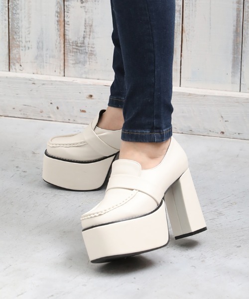 attagirl（アタガール）の「厚底バルキーローファー（ローファー・レディース・ブラック系その他/ブラック/ホワイト/パイソン/アイボリー/ブラック系その他2・LL/S/M/L）」の3枚目の写真