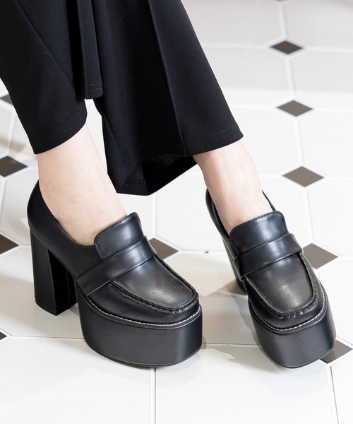 厚底バルキーローファー EMODA エモダ タンクソール バルキー