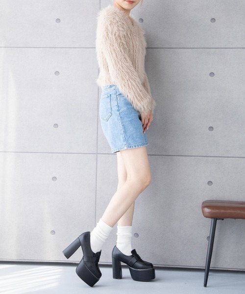 attagirl（アタガール）の「厚底バルキーローファー（ローファー・レディース・ブラック系その他/ブラック/ホワイト/パイソン/アイボリー/ブラック系その他2・LL/S/M/L）」の18枚目の写真