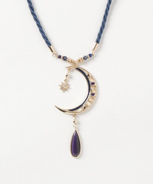 チャイハネ（チャイハネ）の「【チャイハネ】太陽と三日月ネックレス（ネックレス・レディース・ブラック/キャメル/ネイビー/ピンク/ターコイズブルー・FREE）」の11枚目の写真