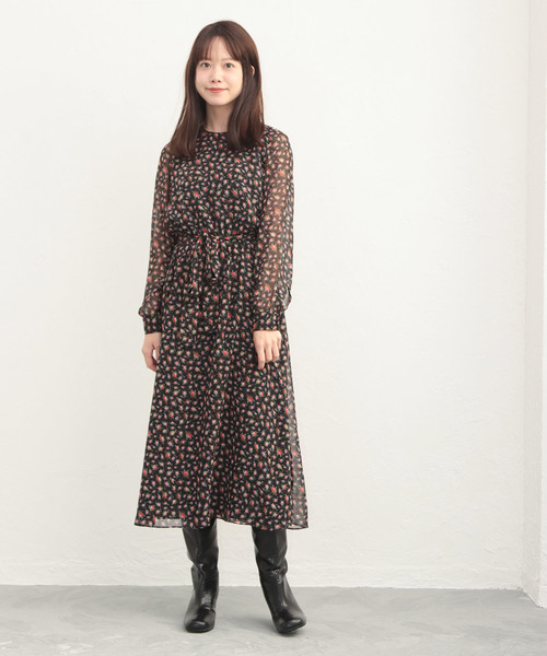 SESTO（セスト）の「スクエアトゥチャンキーヒールロングブーツ（ブーツ・レディース・ブラック/ダークブラウン/キャメル・S/LL/M/L/3L）」の6枚目の写真