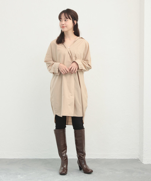 SESTO（セスト）の「スクエアトゥチャンキーヒールロングブーツ（ブーツ・レディース・ブラック/ダークブラウン/キャメル・S/LL/M/L/3L）」の11枚目の写真