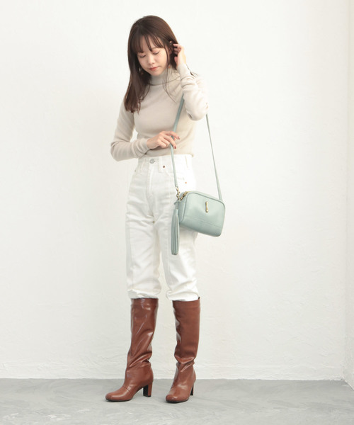 SESTO（セスト）の「スクエアトゥチャンキーヒールロングブーツ（ブーツ・レディース・ブラック/ダークブラウン/キャメル・S/LL/M/L/3L）」の13枚目の写真