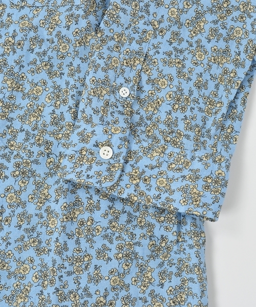 SHIPS JET BLUE（シップスジェットブルー）の「★★JB: フラワー リネン 7スリーブシャツ■（シャツ/ブラウス・メンズ・ライトブルー/オフホワイト/ネイビー・LARGE/MEDIUM/SMALL）」の9枚目の写真
