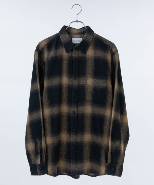 a】ソフトネル オンブレチェックシャツ（シャツ/ブラウス）｜GLOVE