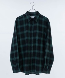 ネルシャツ」に該当するグリーン・カーキ/緑色系のメンズファッション