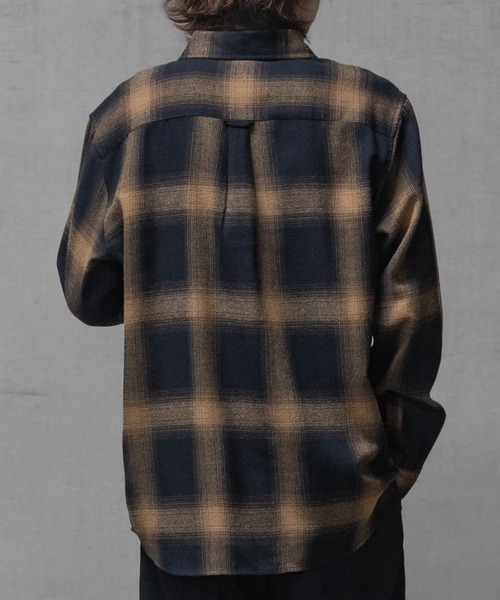 a】ソフトネル オンブレチェックシャツ（シャツ/ブラウス）｜GLOVE