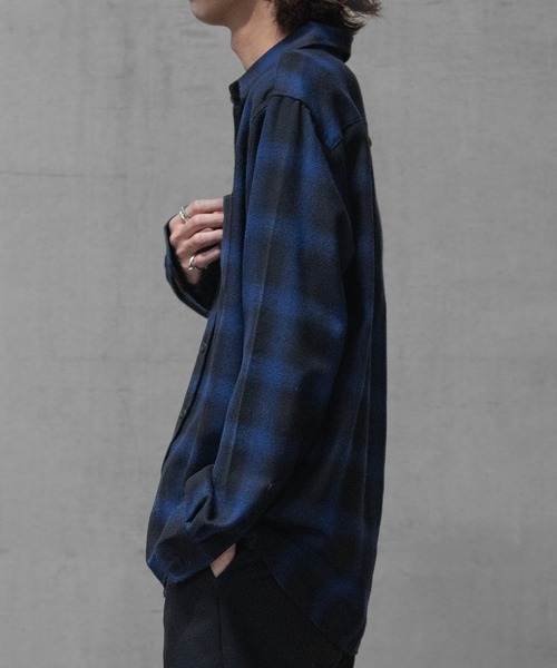 a】ソフトネル オンブレチェックシャツ（シャツ/ブラウス）｜GLOVE