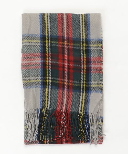 AMERICAN HOLIC（アメリカンホリック）の「チェックストール　＊（ストール/ショール・レディース・ブラック/ベージュ/グレー/レッド・FREE）」の3枚目の写真