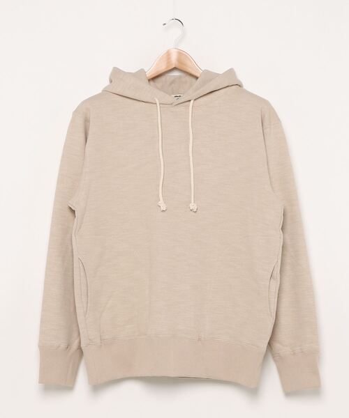 Jackman（ジャックマン）の「GG Sweat Parka（パーカー・メンズ・アッシュグレー/ブラック/ヘザーグレー/マジェンタ/グレイッシュベージュ/グレイッシュブルー/ダークベージュ/ホワイト/ダークパープル/ダークグレー/キナリ/ネイビー/アクア/オリーブドラブ・MEDIUM/SMALL/LARGE/X-LARGE）」の8枚目の写真