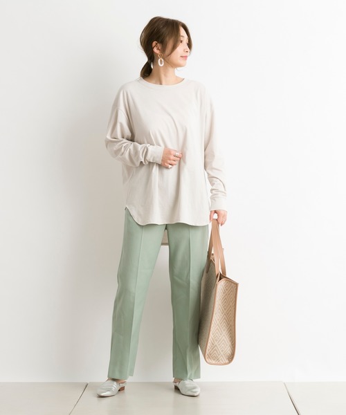 DouDou（ドゥドゥ）の「サイドスリットパンツ（その他パンツ・レディース・ベージュ/ピンク/グリーン・38/36）」の14枚目の写真