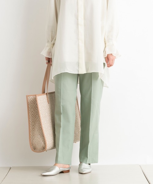 DouDou（ドゥドゥ）の「サイドスリットパンツ（その他パンツ・レディース・ベージュ/ピンク/グリーン・38/36）」の17枚目の写真