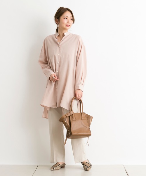 DouDou（ドゥドゥ）の「サイドスリットパンツ（その他パンツ・レディース・ベージュ/ピンク/グリーン・38/36）」の4枚目の写真