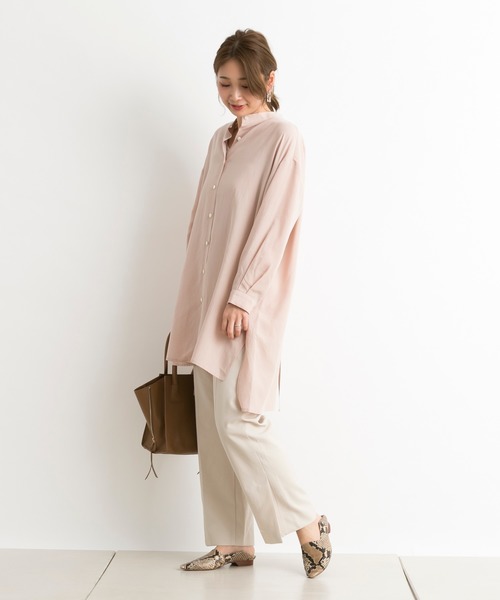 DouDou（ドゥドゥ）の「サイドスリットパンツ（その他パンツ・レディース・ベージュ/ピンク/グリーン・38/36）」の8枚目の写真