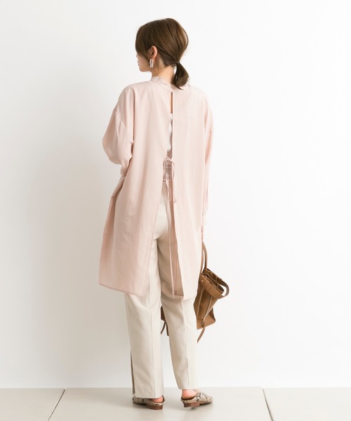 DouDou（ドゥドゥ）の「サイドスリットパンツ（その他パンツ・レディース・ベージュ/ピンク/グリーン・38/36）」の9枚目の写真