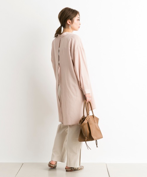 DouDou（ドゥドゥ）の「サイドスリットパンツ（その他パンツ・レディース・ベージュ/ピンク/グリーン・38/36）」の10枚目の写真