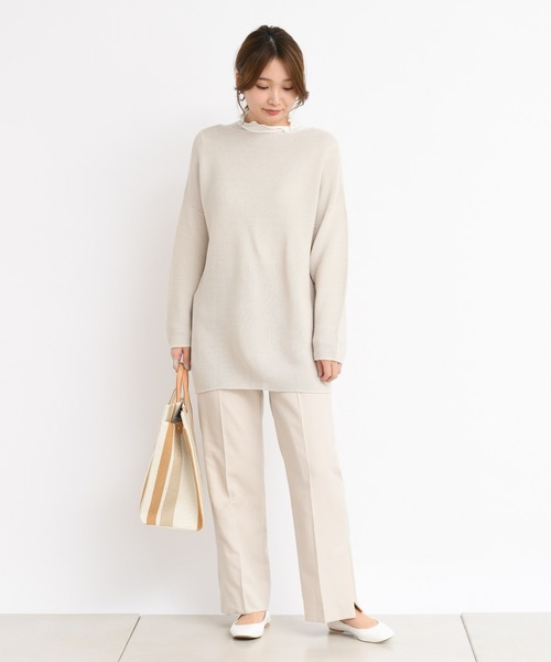 DouDou（ドゥドゥ）の「サイドスリットパンツ（その他パンツ・レディース・ベージュ/ピンク/グリーン・38/36）」の21枚目の写真