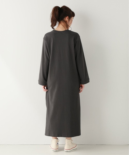 B.C STOCK（ベーセーストック）の「Bio天竺マキシワンピース（ワンピース・レディース・グリーン/ブラック系その他/ベージュ・FREE）」の8枚目の写真