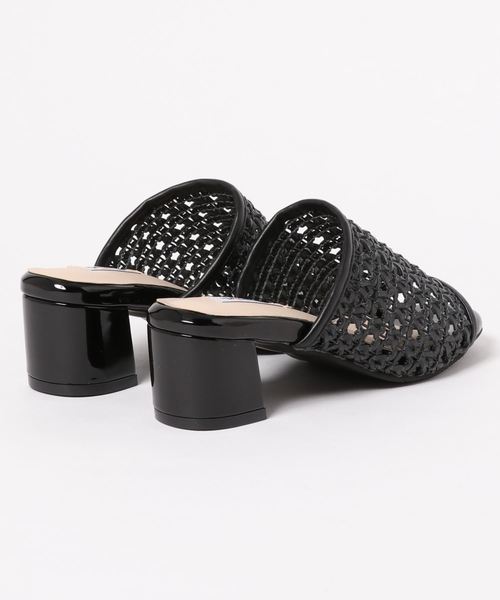 attagirl（アタガール）の「編み込みデザイン ミュール サンダル（サンダル・レディース・アイボリー/マスタード/ブラック・L/LL/M/S）」の4枚目の写真