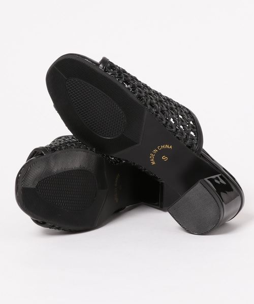 attagirl（アタガール）の「編み込みデザイン ミュール サンダル（サンダル・レディース・アイボリー/マスタード/ブラック・L/LL/M/S）」の5枚目の写真