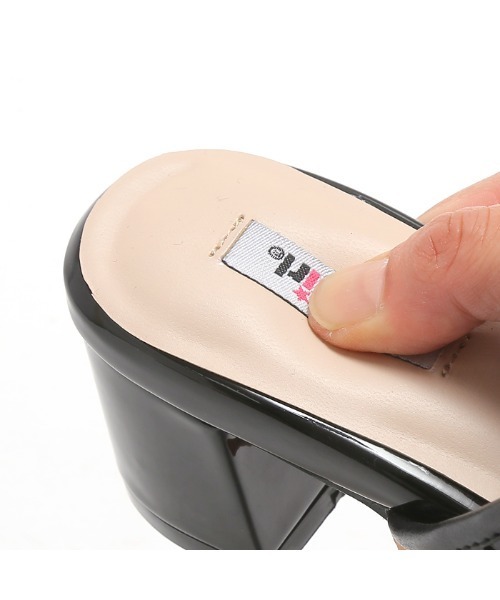 attagirl（アタガール）の「編み込みデザイン ミュール サンダル（サンダル・レディース・アイボリー/マスタード/ブラック・L/LL/M/S）」の10枚目の写真