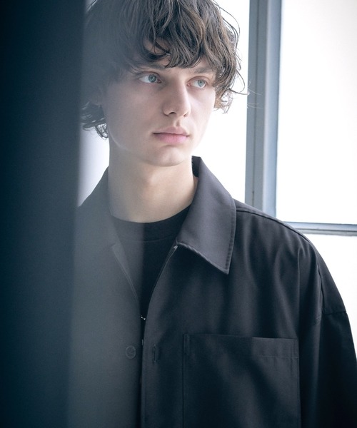 hem vent ＣＰＯシャツ オーバーシャツ SHIPS.me シャツ 「ZOZO限定」SHIPS.me: バンドカラープルオーバー