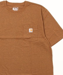 Carhartt（カーハート）の「carhartt(カーハート) ビッグシルエット ポケット半袖 胸ロゴ ワッペン Tシャツ Workwear Pocket 1/2 Sleeve T-Shirts（Tシャツ/カットソー）」