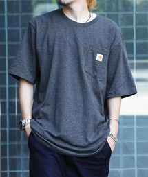 Carhartt（カーハート）の「carhartt(カーハート) ビッグシルエット ポケット半袖 胸ロゴ ワッペン Tシャツ Workwear Pocket 1/2 Sleeve T-Shirts（Tシャツ/カットソー）」