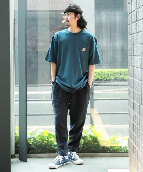 カーハート 半袖スウェット 肉厚 胸元刺繍ロゴ Carhartt WIP トレーナー スウェット 「carhartt WIP/カーハート