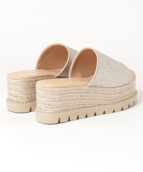 WEGO（ウィゴー）の「WEGO/ジュートソールサンダル（サンダル・レディース・ブラック/その他1/ゴールド・MEDIUM/LARGE）」の4枚目の写真