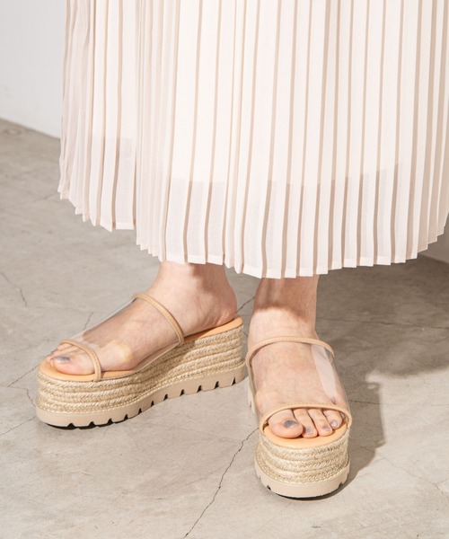 WEGO（ウィゴー）の「WEGO/ジュートソールサンダル（サンダル・レディース・ブラック/その他1/ゴールド・MEDIUM/LARGE）」の3枚目の写真