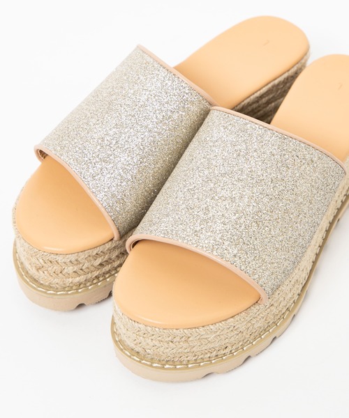 WEGO（ウィゴー）の「WEGO/ジュートソールサンダル（サンダル・レディース・ブラック/その他1/ゴールド・MEDIUM/LARGE）」の11枚目の写真