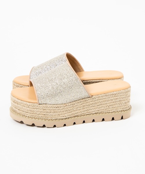 WEGO（ウィゴー）の「WEGO/ジュートソールサンダル（サンダル・レディース・ブラック/その他1/ゴールド・MEDIUM/LARGE）」の10枚目の写真