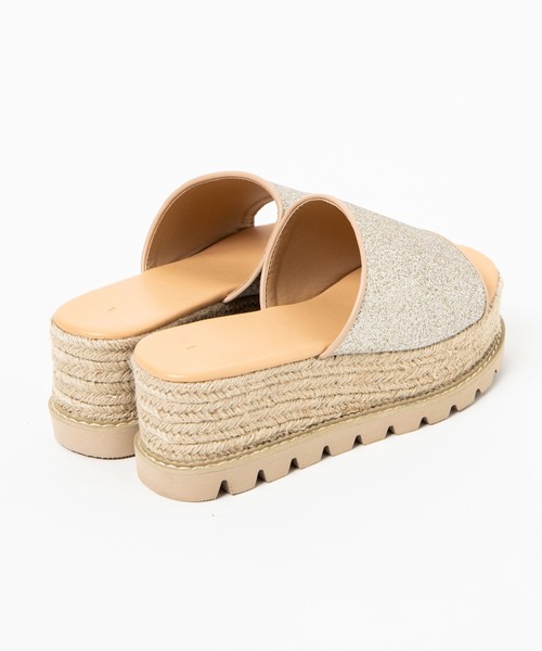 WEGO（ウィゴー）の「WEGO/ジュートソールサンダル（サンダル・レディース・ブラック/その他1/ゴールド・MEDIUM/LARGE）」の9枚目の写真