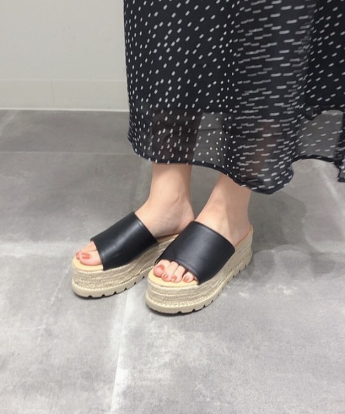 WEGO（ウィゴー）の「WEGO/ジュートソールサンダル（サンダル・レディース・ブラック/その他1/ゴールド・MEDIUM/LARGE）」の13枚目の写真