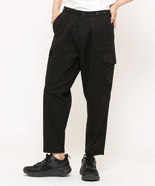 RAGEBLUE（レイジブルー）の「綿麻サスペンダーパンツ/887267（その他パンツ・メンズ・ブラック/キャメル・LARGE/MEDIUM）」の4枚目の写真
