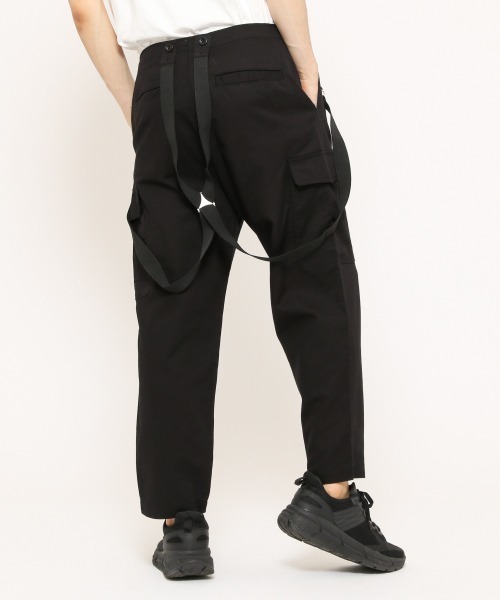 RAGEBLUE（レイジブルー）の「綿麻サスペンダーパンツ/887267（その他パンツ・メンズ・ブラック/キャメル・LARGE/MEDIUM）」の5枚目の写真
