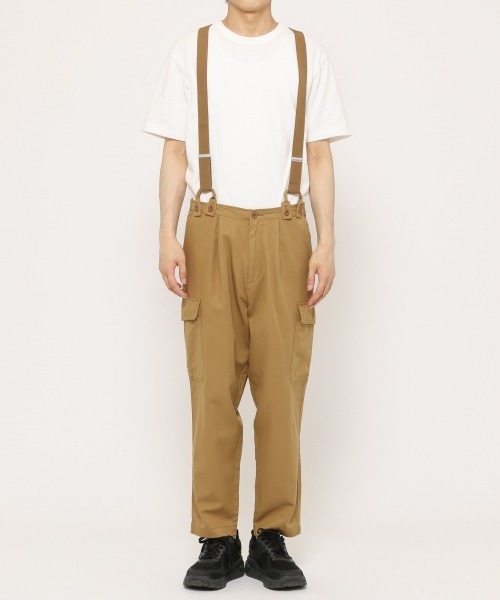 RAGEBLUE（レイジブルー）の「綿麻サスペンダーパンツ/887267（その他パンツ・メンズ・ブラック/キャメル・LARGE/MEDIUM）」の9枚目の写真