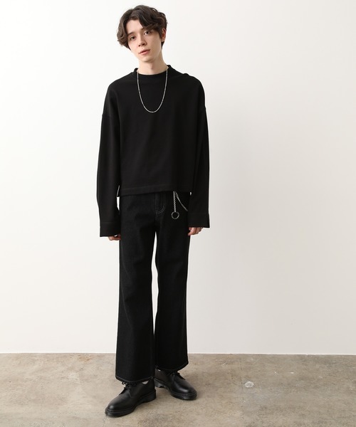 JUNRED(ジュンレッド)の「【WEB別注アイテム】11オンスデニムフレアパンツ(デニムパンツ・メンズ・ブラック/ネイビー・S/M/L)」の21枚目の写真