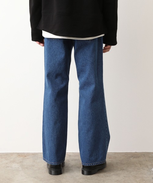 JUNRED(ジュンレッド)の「【WEB別注アイテム】11オンスデニムフレアパンツ(デニムパンツ・メンズ・ブラック/ネイビー・S/M/L)」の22枚目の写真