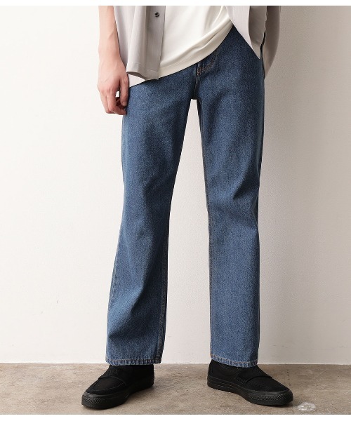 JUNRED(ジュンレッド)の「【WEB別注アイテム】11オンスデニムフレアパンツ(デニムパンツ・メンズ・ブラック/ネイビー・S/M/L)」の11枚目の写真