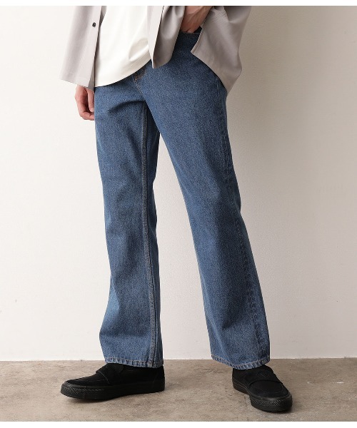 JUNRED(ジュンレッド)の「【WEB別注アイテム】11オンスデニムフレアパンツ(デニムパンツ・メンズ・ブラック/ネイビー・S/M/L)」の12枚目の写真
