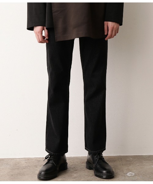 JUNRED(ジュンレッド)の「【WEB別注アイテム】11オンスデニムフレアパンツ(デニムパンツ・メンズ・ブラック/ネイビー・S/M/L)」の10枚目の写真