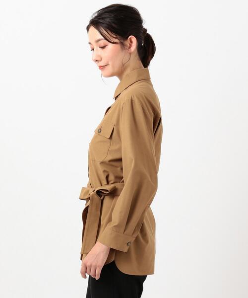 J.PRESS(ジェイプレス)の「【洗える】キュプタスドライ ブラウス(シャツ/ブラウス・レディース・ブラック系/黄土色系・T13)」の12枚目の写真